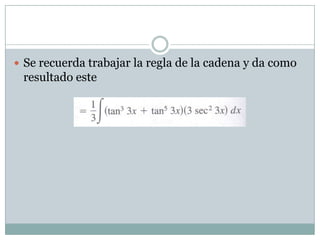  Se recuerda trabajar la regla de la cadena y da como

resultado este

 