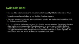 IDBI BANK
• The industrial development Bank of India was established on 1st July 1964, under an Act of
the Parliament as a...