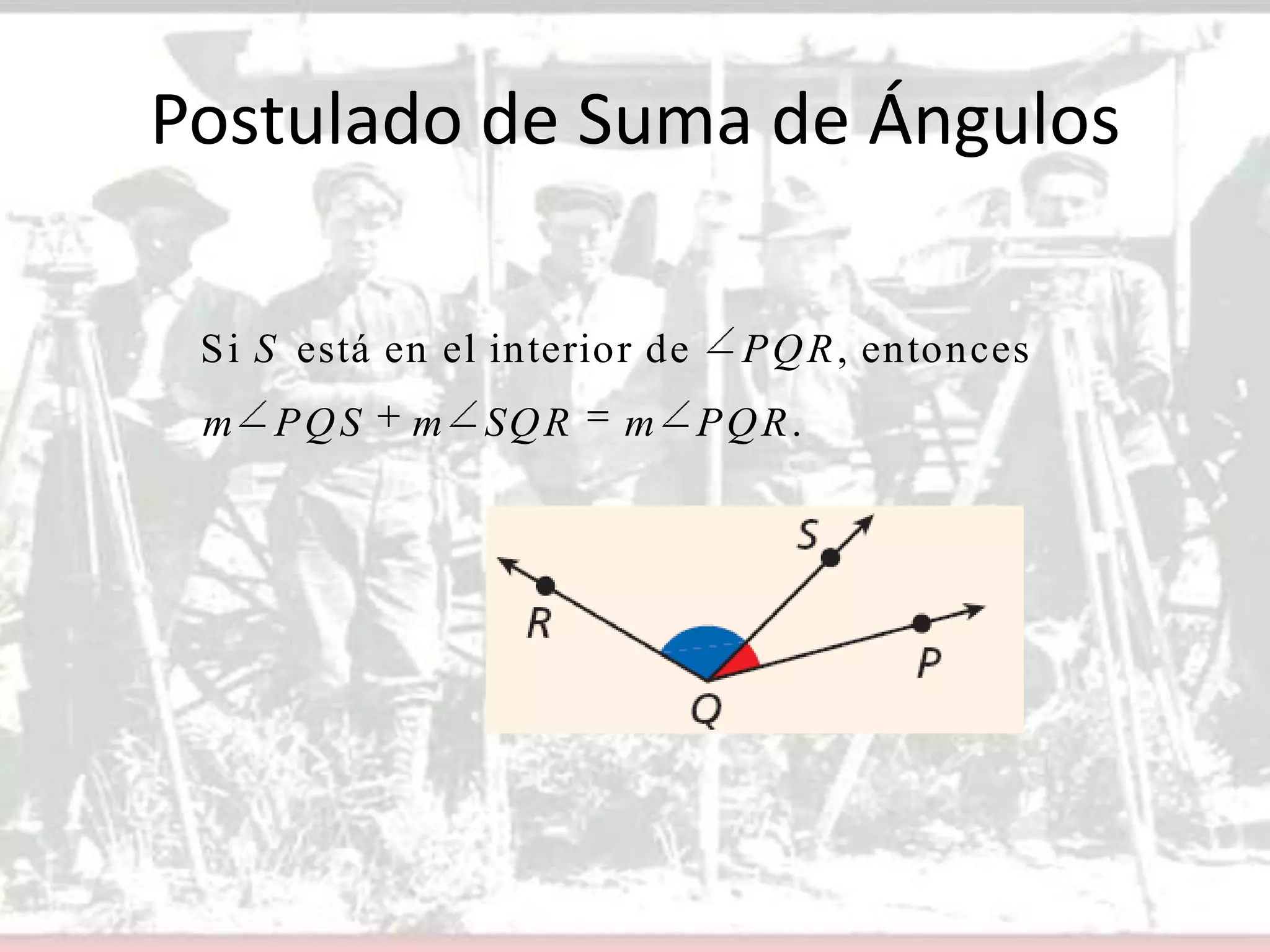Postulado de Suma de Ángulos