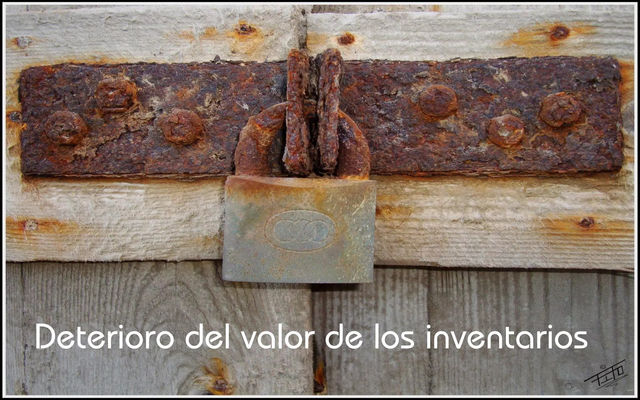 Deterioro del valor de los inventarios
 