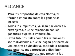 Sección 29 impuesto a las ganancias | PPT