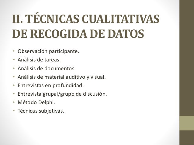 Recogida de datos investigacion