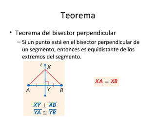 Bisectores Perpendiculares y Bisectrices de Ángulos | PPT