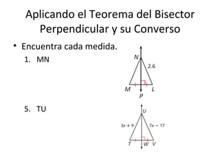 Bisectores Perpendiculares y Bisectrices de Ángulos | PPT