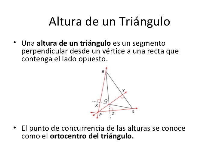 Medianas y Alturas de Triángulos