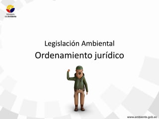 Legislación Ambiental
Ordenamiento jurídico
 