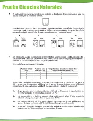Prueba Ciencias Naturales
 