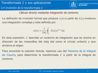 Seccion 3.4 Inversión de la transformada Z | PPTX