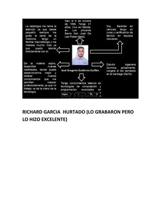 RICHARD GARCIA HURTADO (LO GRABARON PERO
LO HIZO EXCELENTE)
 
