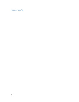 III
CERTIFICACIÓN
 