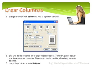 Secciones y columnas