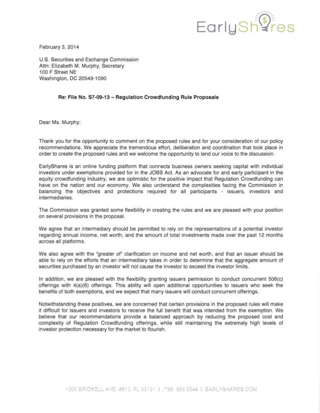 EarlyShares SEC Comment Letter 2 - February 2014