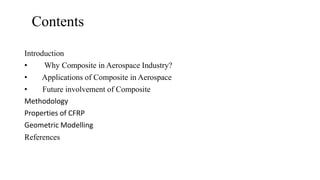 Composite Materials in Aerospace Industry | PPTX
