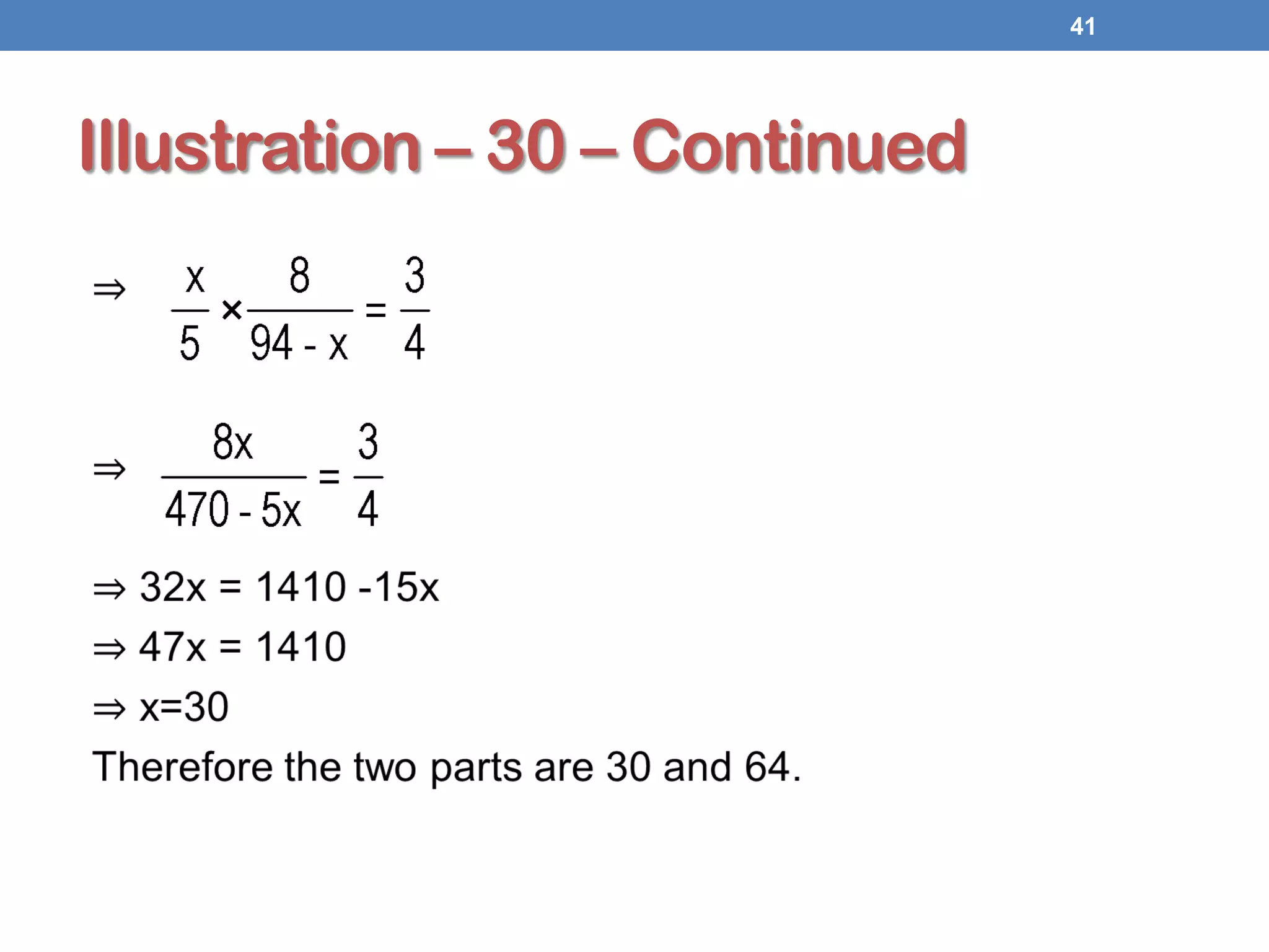 Illustration – 30 – Continued
41
 