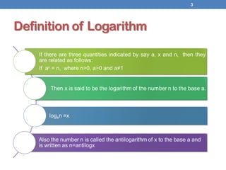 Definition of Logarithm
3
 