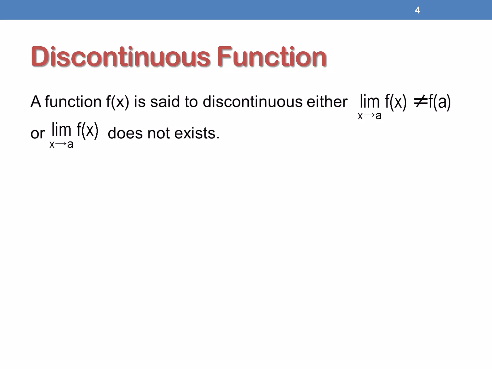 Discontinuous Function
4
 