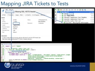 Mapping JIRA Tickets to Tests
 