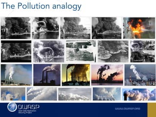 The Pollution analogy
 