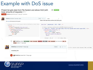 Example with DoS issue
 