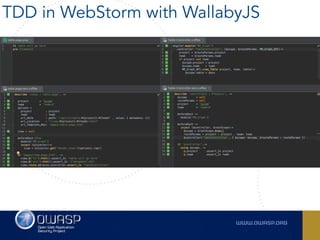 TDD in WebStorm with WallabyJS
 