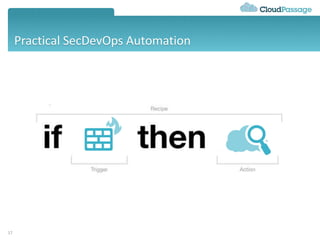 Practical SecDevOps Automation
17
 