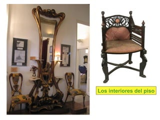 Los interiores del piso
 
