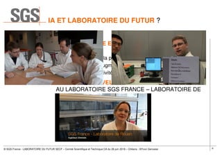 Le laboratoire du futur, les systèmes experts algorithmiques et les robots Slide 6