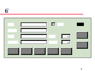 Control panel interface 