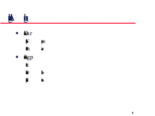 Analogue vs. digital presentation Digital presentation Compact - takes up little screen space Precise values can be communicated Analogue presentation Easier to get an 'at a glance' impression of a value Possible to show relative values Easier to see exceptional data values 