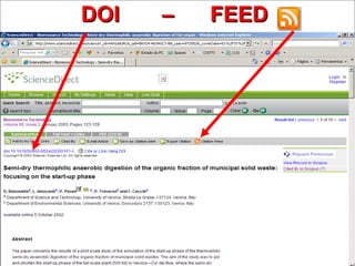DOI  –  FEED   