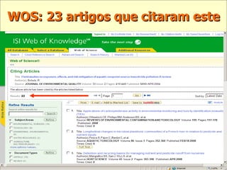 WOS: 23 artigos que citaram este 