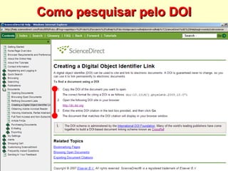 Como pesquisar pelo DOI 