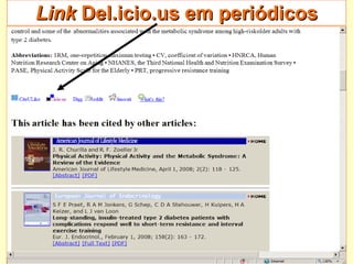 Link  Del.icio.us em periódicos 
