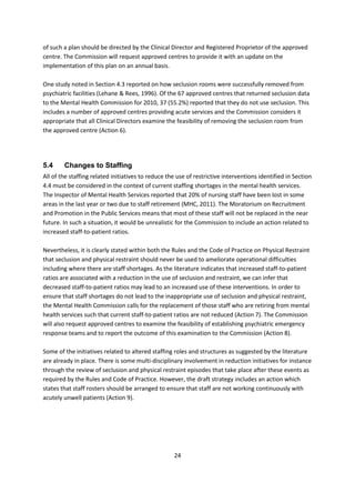 Seclusion and physical restraint reduction knowledge review | PDF