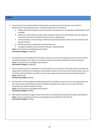 Seclusion and physical restraint reduction knowledge review | PDF