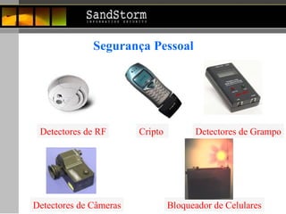 Segurança Pessoal Detectores de RF Cripto  Detectores de Grampo Detectores de Câmeras Bloqueador de Celulares 