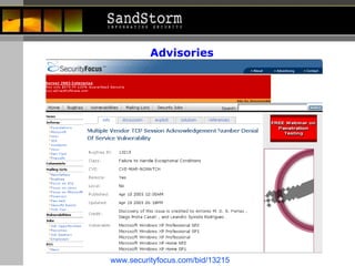 www.securityfocus.com/bid/13215 Advisories 
