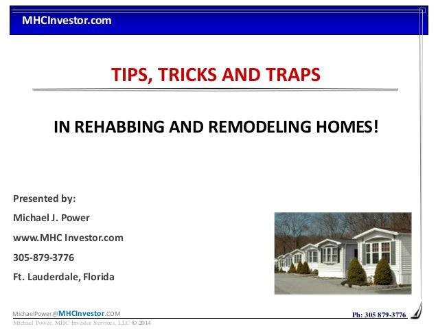 tips tricks and traps of rehabbing mobile homes in your tips tricks and traps of rehabbing mobile homes in your