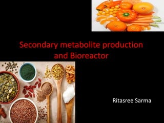 Secondary metabolite production
and Bioreactor
Ritasree Sarma
 