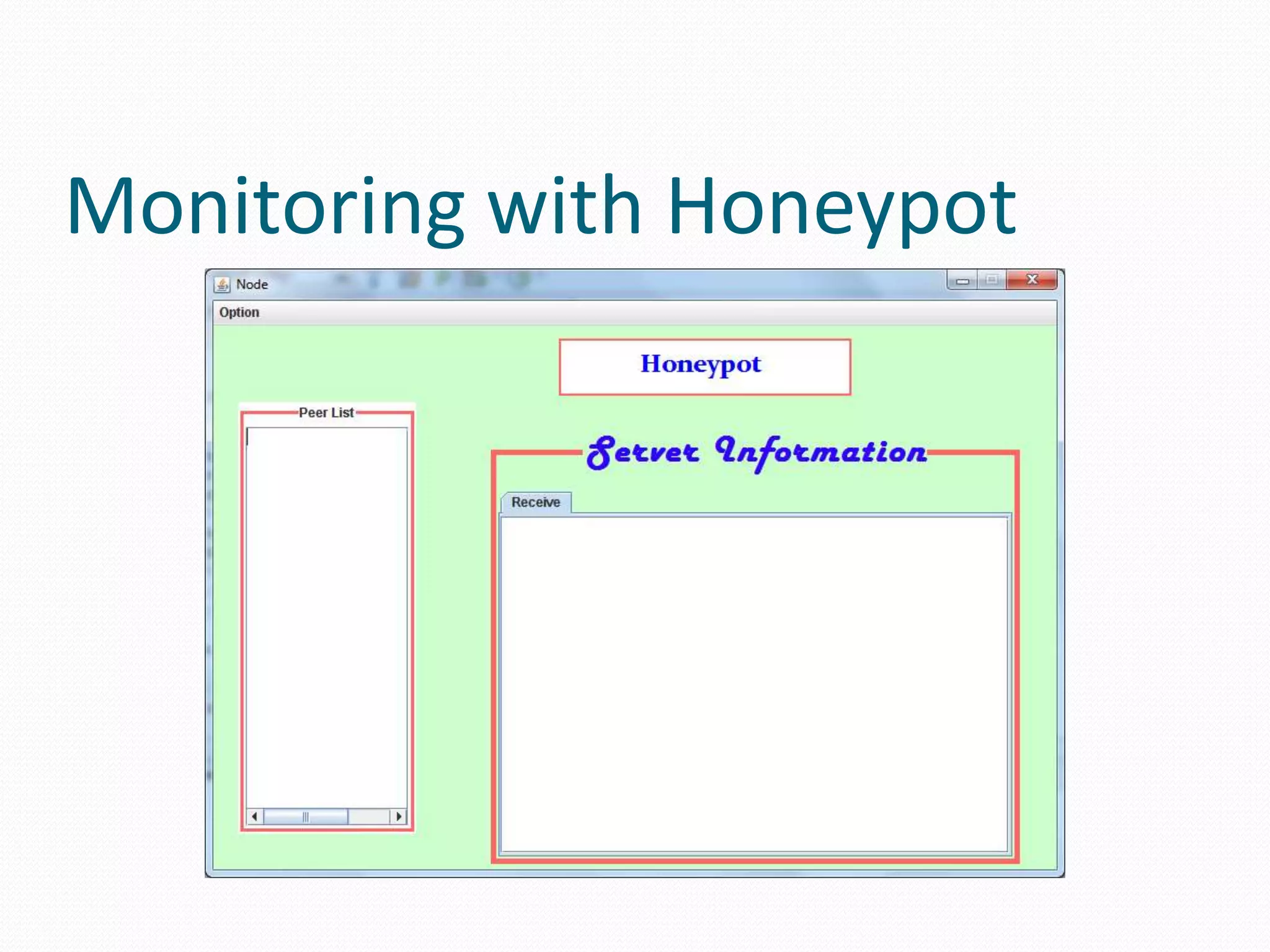 Monitoring with Honeypot