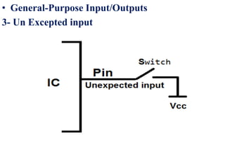 • General-Purpose Input/Outputs
3- Un Excepted input
 