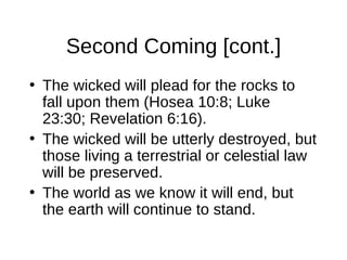 Second Coming of Jesus Christ (LDS) | PPT