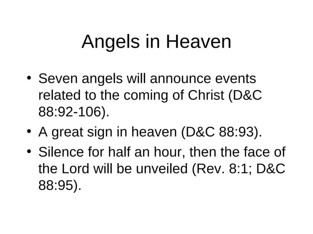 Second Coming Of Jesus Christ LDS PPT