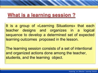 It is a group of «Learning Situations» that each
teacher designs and organizes in a logical
sequence to develop a determin...