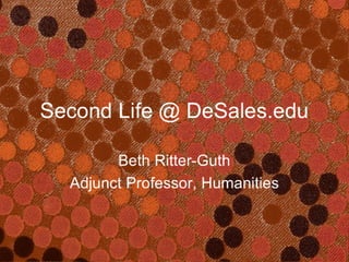 Second Life at DeSales University