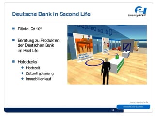 Second Life, die virtuelle Welt erleben