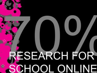 70% RESEARCH FOR  SCHOOL ONLINE 