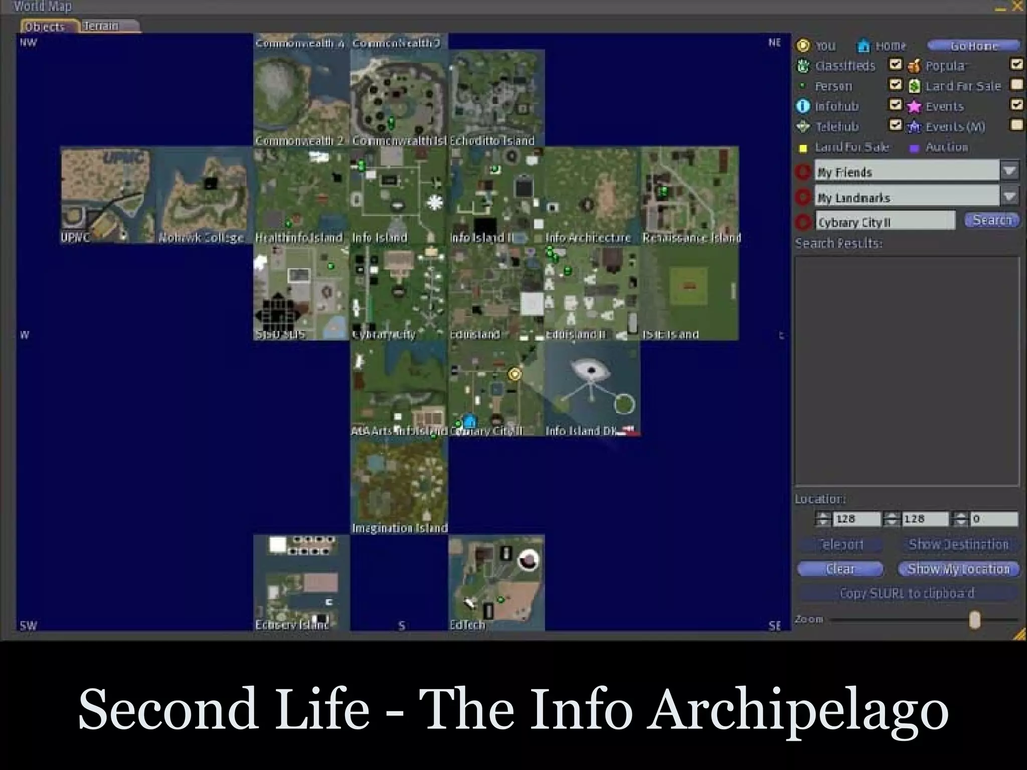 Second Life - The Info Archipelago 