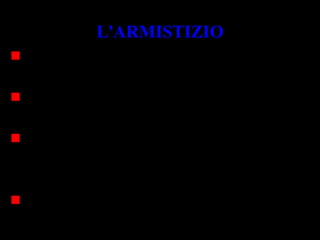 8 SETTEMBRE 1943
L'ARMISTIZIO
Finisce l'alleanza militare con la Germania
l'esercito italiano è allo sbando
centinaia di migliaia di militari vengono
catturati dai nazisti
Il re e i membri del governo Badoglio fuggono
a Brindisi
 