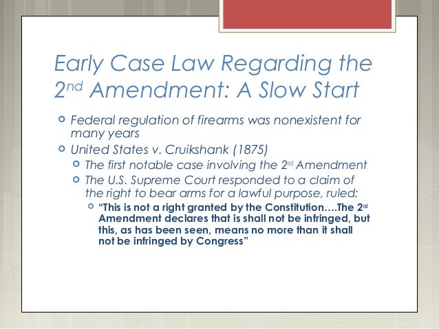 recent court cases involving the 2nd amendment